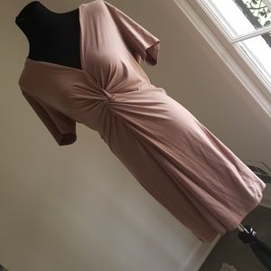 Flattering and Sophisticated Beige Dress